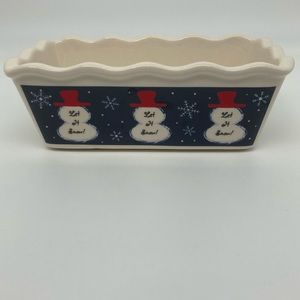 Let it snow mini bread/loaf pan